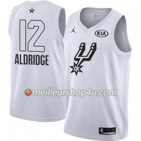 Maillot Basket Homme San Antonio Spurs LaMarcus Aldridge 12 2018 All Star Jordan Brand Blanc Swingman